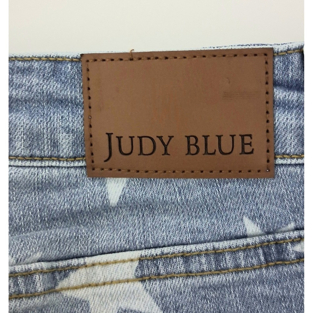 Judy Blue Jeans Women's Size 16W Star & Stripes Flare Denim Patriotic USA Preown - Picture 8 of 15